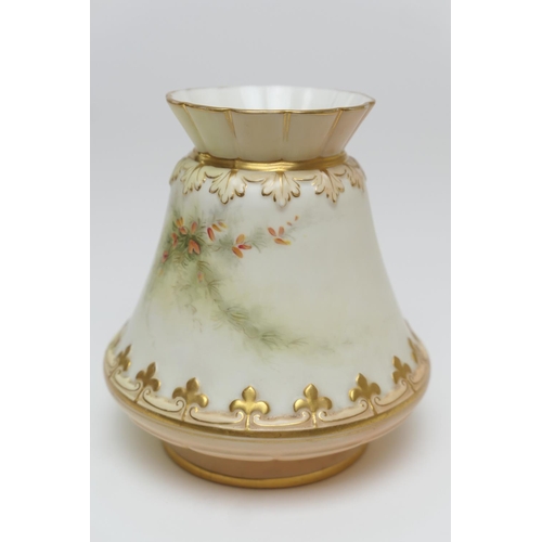 94 - Grainger & Co. Worcester vase, circa 1897, shape G685, decorated with a view of Anne Hathaway's cott... 