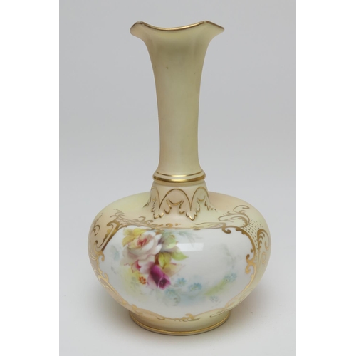 94 - Grainger & Co. Worcester vase, circa 1897, shape G685, decorated with a view of Anne Hathaway's cott... 