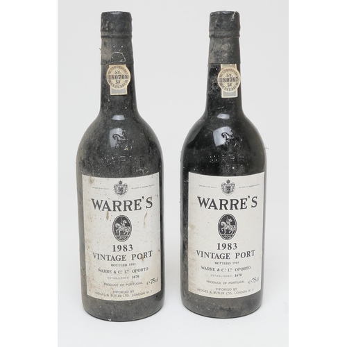 651 - Warre's, 1983 vintage port (2bts)