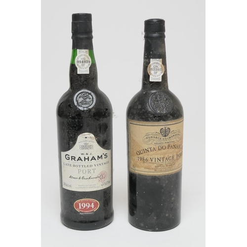 653 - Fonseca Quinta do Panascal, 1986 vintage port (1bt); also Graham's LBV port 1994 (1 bt) (2)