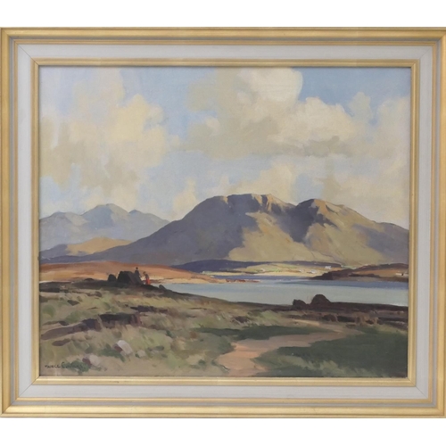 474 - Maurice Canning Wilks (1910-1984), 'Lough Ahure, County Donegal', oil on canvas, signed, titled vers... 