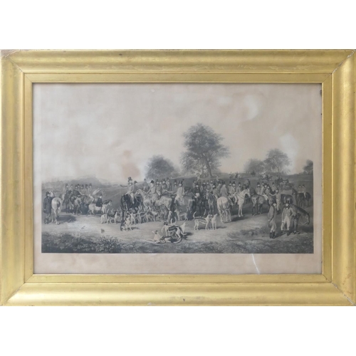 542 - After Henry Calvert (1798-1869), The Cheshire Hunt, an engraving by Charles G Lewis, published in 18... 
