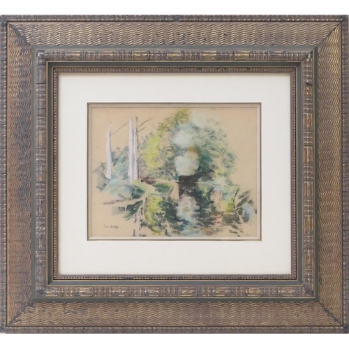 559 - Paul Lucien Maze (1887-1979), Reflections, coloured pastels, signed, 24cm x 30cm