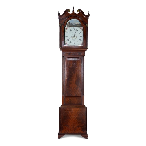 783 - Robert Fletcher, Chester (circa 1784-1820), mahogany eight day longcase clock, arched dial with urn ... 