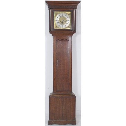 691 - James Eastburn (Bradford circa early 18th Century), oak and mahogany eight day longcase clock, havin... 