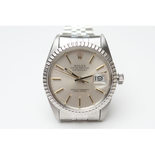 388 - Rolex Oyster Perpetual Datejust gent's stainless steel wristwatch, circa 1983, serial no. 74*****, 2... 