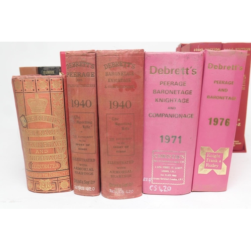 600 - Burke's Peerage, 1909, rebound edition; also 1913, and Burke's Peerage 106th edition, first impressi... 