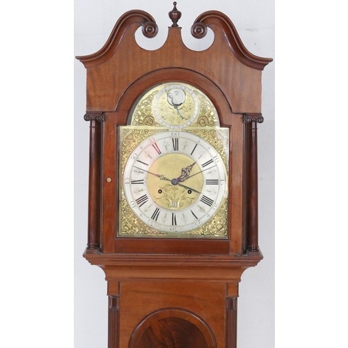 784 - John Braithwaite, Hawkshead (circa 1722-40), mahogany eight day longcase clock, having a swan neck p... 