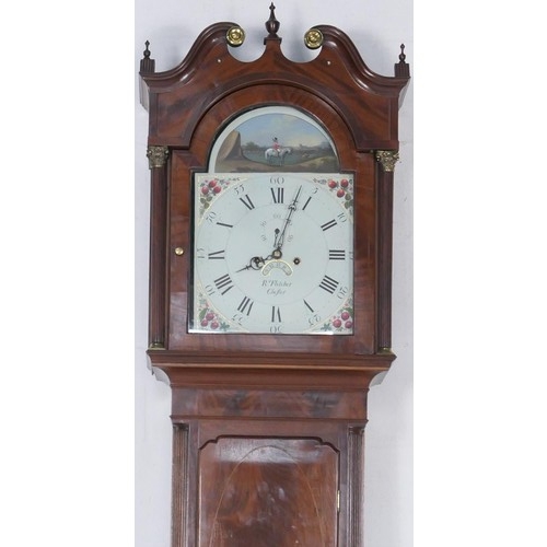 783 - Robert Fletcher, Chester (circa 1784-1820), mahogany eight day longcase clock, arched dial with urn ... 