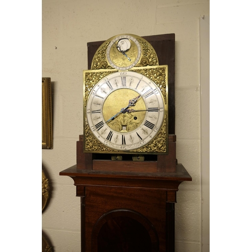 784 - John Braithwaite, Hawkshead (circa 1722-40), mahogany eight day longcase clock, having a swan neck p... 