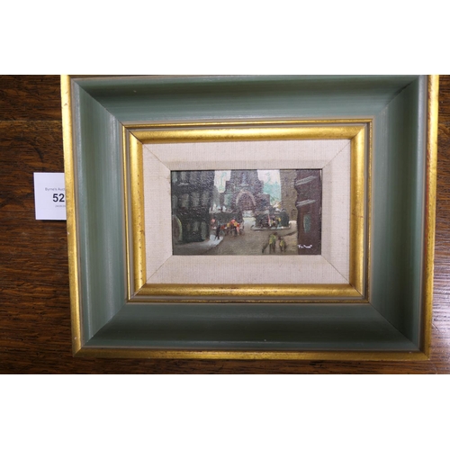 527 - William Ralph Turner (1920-2013), Broughton Church, oil on canvas board, signed and inscribed to a P... 