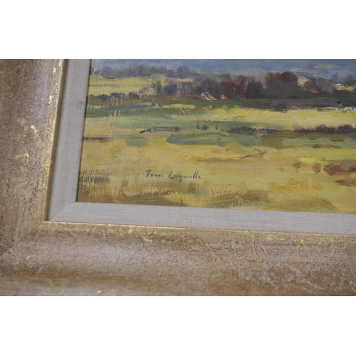 563 - James Longueville (b.1942), Beeston Castle, Summer, oil on board, signed, 50cm x 76cm