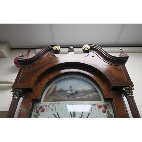 783 - Robert Fletcher, Chester (circa 1784-1820), mahogany eight day longcase clock, arched dial with urn ... 