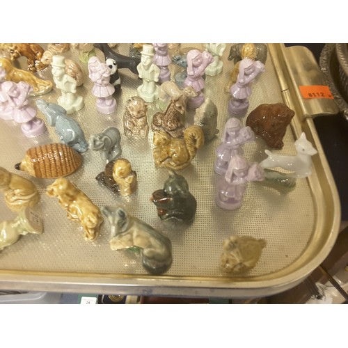 23 - Three trays of Wade Whimsical figures