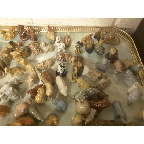 23 - Three trays of Wade Whimsical figures