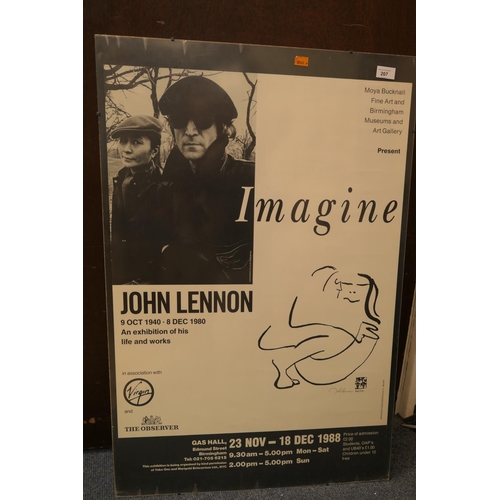 207 - John Lennon commemorative exhibition poster