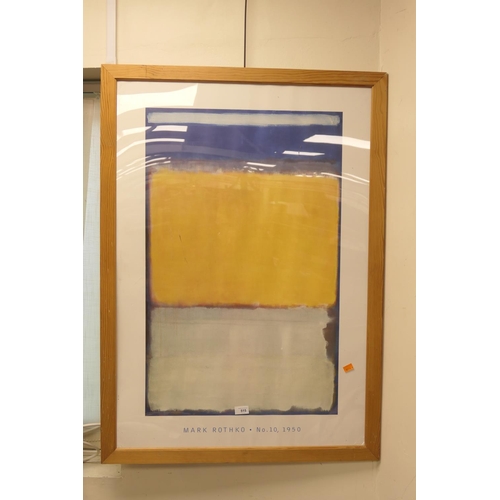 515 - Pine framed print of Mark Rothko's painting No.10