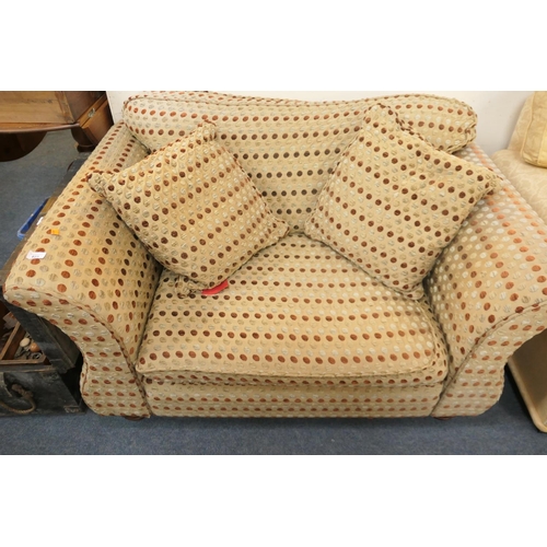 623 - Fabric upholstered single seat sofa