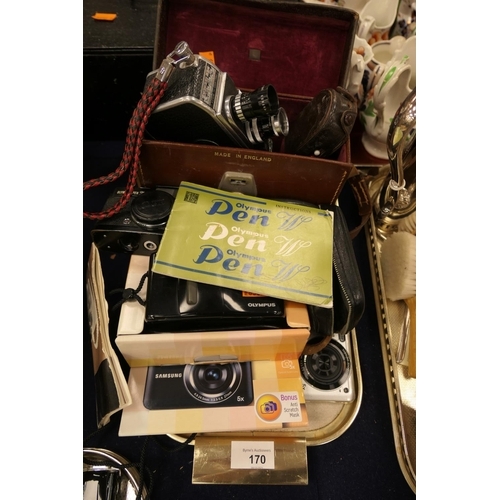 170 - Paillard-Bolex B8 handheld movie camera, small number of other cameras