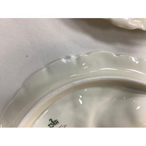 231 - Three Haviland et Cie porcelain oyster plates