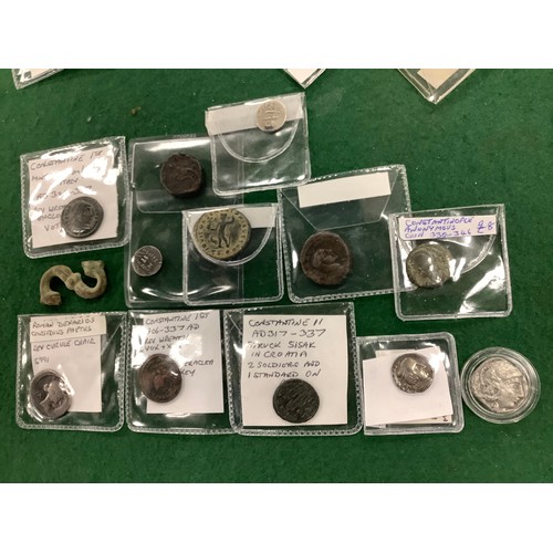 421 - Assorted Roman and other ancient coins