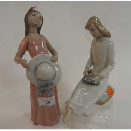 175 - Lladro porcelain figure and a further Spanish porcelain figure (2)