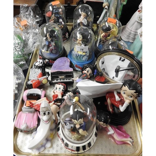 78 - Number of Betty Boop collectables and an unrelated figure