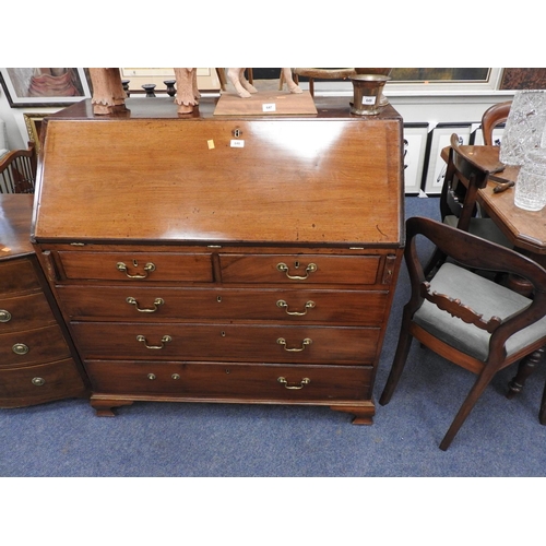 648 - George III mahogany bureau