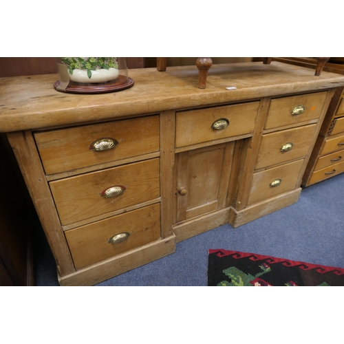 538 - Victorian pine dresser, width 152cm, depth 51cm, height 82cm