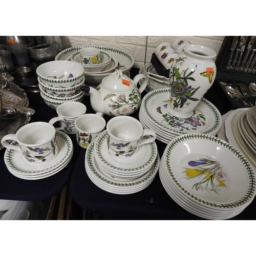8 - Quantity of Portmeirion Botanic Garden wares including dinner, tea and serving bowls; also a boxed s... 