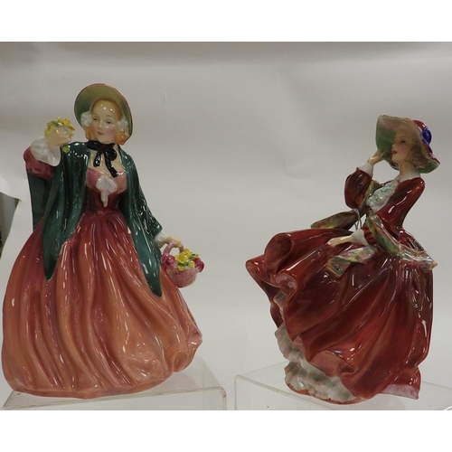 145 - Two Royal Doulton figures 'Top o' The Hill' and 'Lady Charmian'