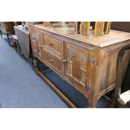 583 - Jacobean Revival oak sideboard