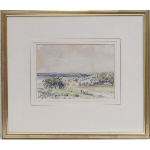 562 - John Steeple (1823-87), View of the Avon from Lea Hall, watercolour, signed and dated 1867, 25cm x 3... 