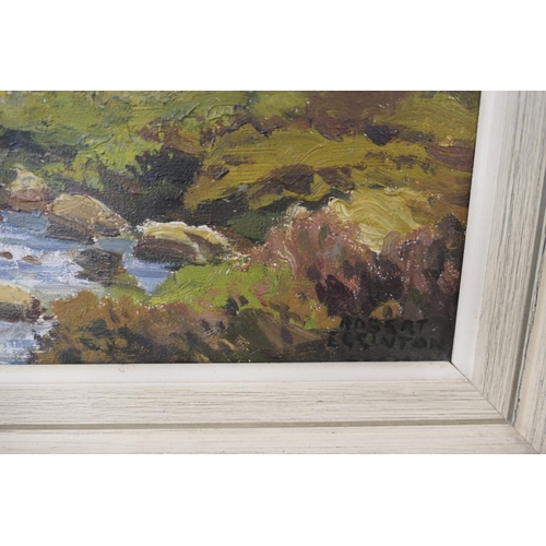 541 - Robert Egginton (b. 1943), Loch Maree, near Poolewe, signed oil on board, 38cm x 50cm