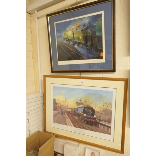 33 - Two limited edition locomotive prints