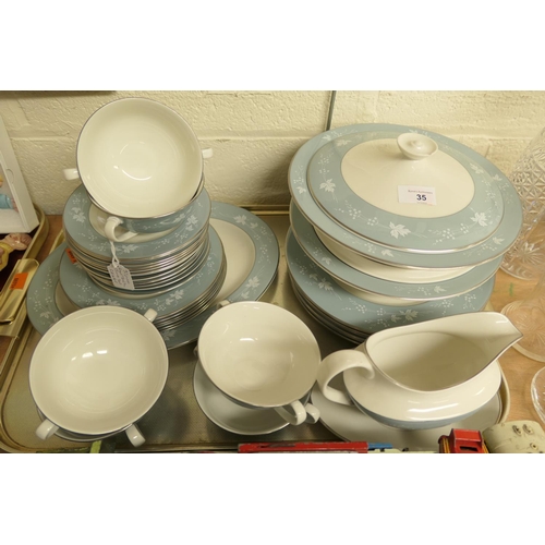 35 - Royal Doulton Reflections china part dinner service