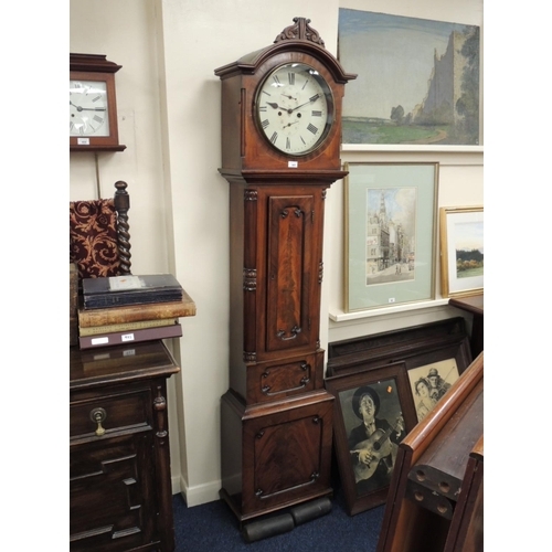 485 - Thomas Lowe, Dundee, Scottish mahogany eight longcase clock, height 207cm
Please note our special co... 