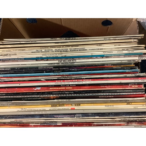 123 - Box of LP records, mixed genres