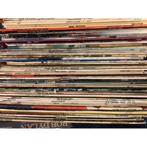 123 - Box of LP records, mixed genres