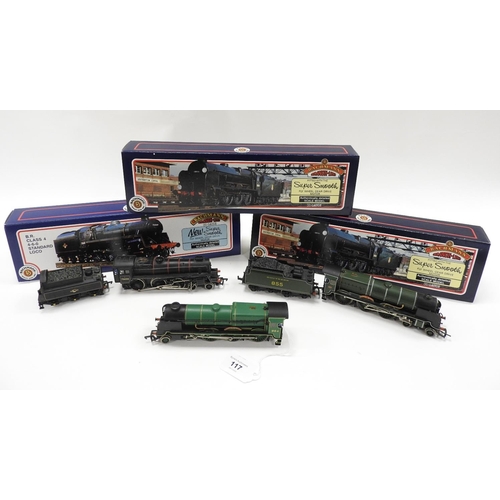 117 - Bachmann Branch Line 00 gauge, BR Class 4, standard loco and tender (boxed); also a Bachmann 00 gaug... 