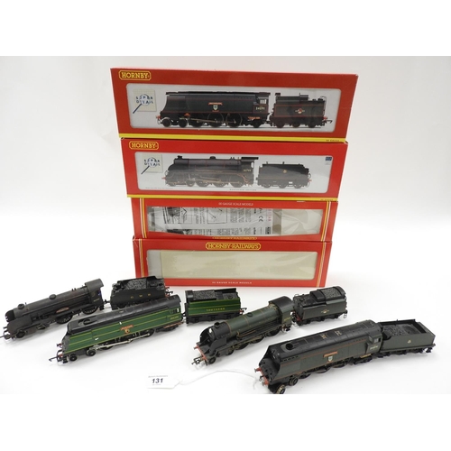 131 - Hornby 00 gauge West Country Class, loco and tender, 'Weymouth' (boxed); also Hornby SR West Country... 