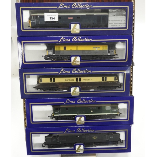 154 - Five Lima diesel locomotives (boxed)
NB: Lots 114-175 are from a deceased estate and formed part of ... 