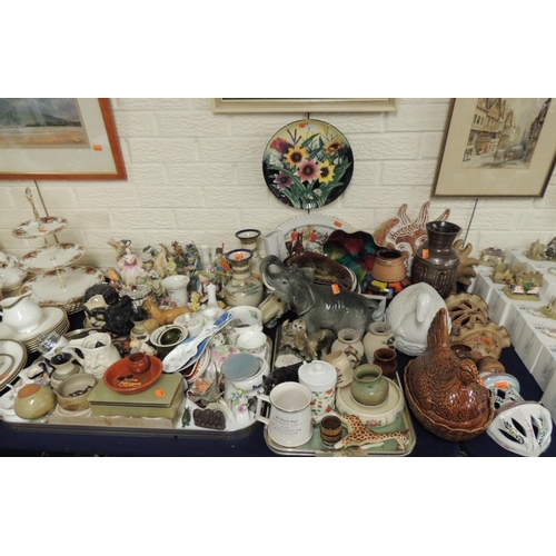 6 - Mixed collectable ornamental wares including an Old Tupton ware Moorcroft style plate, pair of crack... 