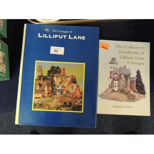 62 - Two Lilliput Lane collectors' books including 'The Cottages Of' and a collector's handbook (2)