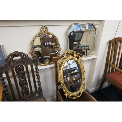 456 - Three decorative wall mirrors