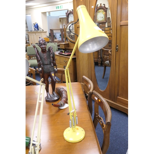 543 - Herbert Terry angle-poise lamp finished in yellow