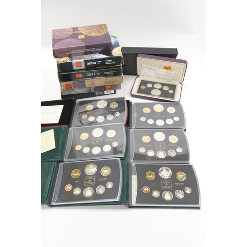 373 - Canadian proof coin sets including Coronation special edition 2000, 2001, 2002 2003, 2005 and 2009 e... 