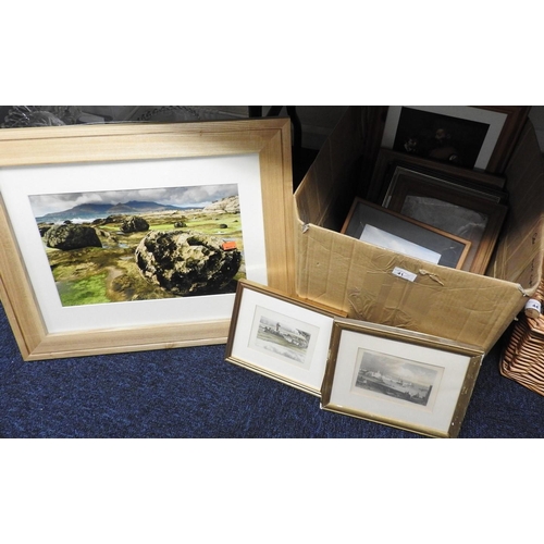 41 - Small quantity of framed prints and engravings