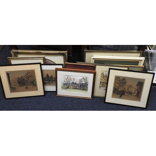 78 - SOLD ON BEHALF OF BYRNE'S CHARITIES: Mixed lot of framed watercolours and prints