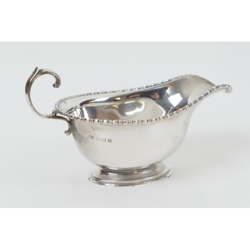 161 - George V silver sauceboat, Birmingham 1930, plain form, weight approx. 104g